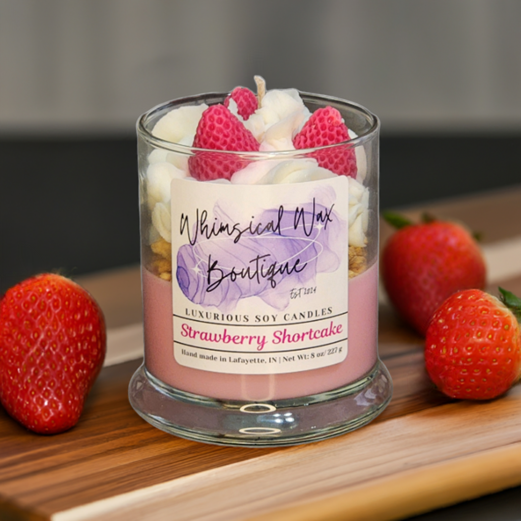 Dessert Candle: Strawberry Shortcake