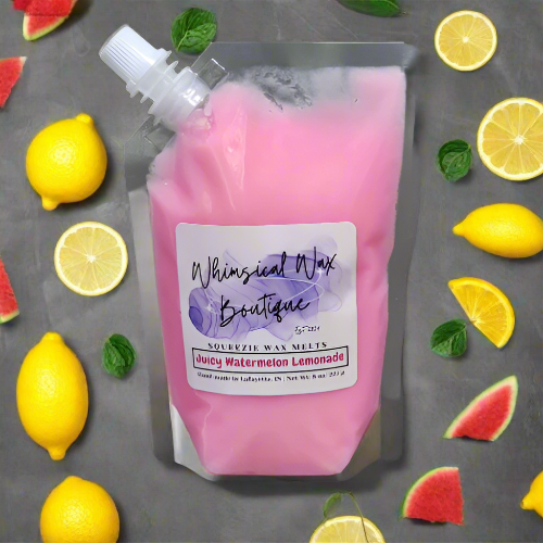 Juicy Watermelon Lemonade Squeezie Wax Melts 8oz Whimsical Wax Boutique