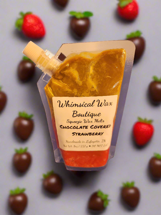 Chocolate Covered Strawberry Squeezie Wax Melts 8oz