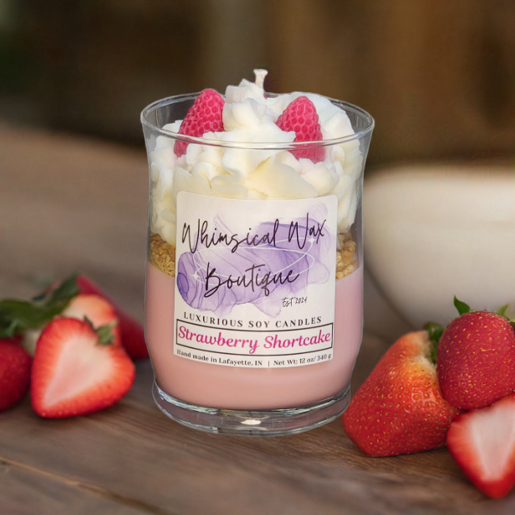 Dessert Candle: Strawberry Shortcake